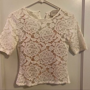 BHLDN White Lacey Blouse size XS